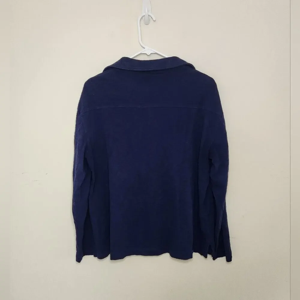 Women's Vineyard Vines Blue V Neck Shirt Sz Medium - Picture 4 of 6